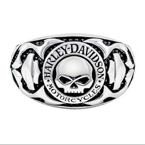 Vintage Tribal Flower Skull Stainless Steel Men's Ring Silver/Black/Gold/Blue Vintage Tribal Flower Skull Stainless Steel Men's Ring Silver/Black/Gold/Blue